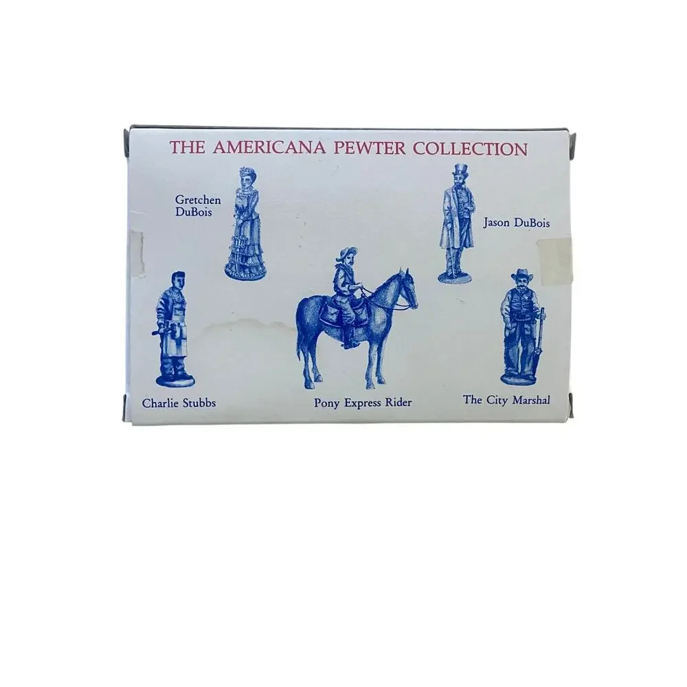 Liberty Falls Americana Pewter Figurines Lot of 2 Miniatures Vintage 1994